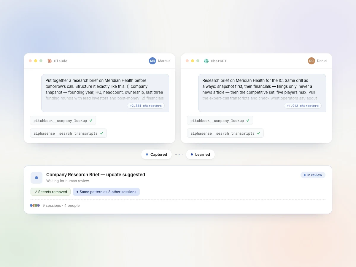 Capture + serve: review queue inside an AI app